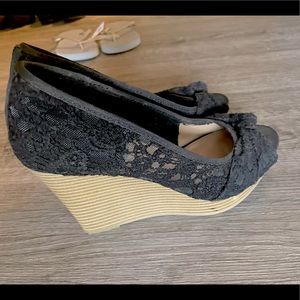 black wedges size 7.5 $10